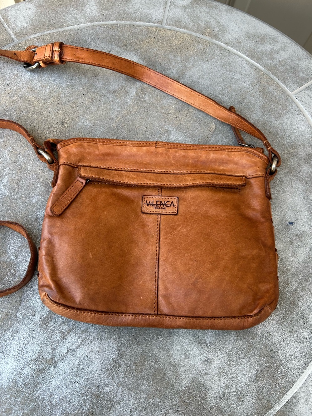 Vilenca Holland Genuine Leather Crossbody Bag